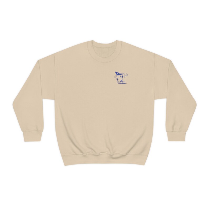 More Espresso Less Depresso Sudadera divertida de salud mental Sudadera de depresión Retro Trendy Estética Crewneck Coffee Lover Sudadera imagen 5