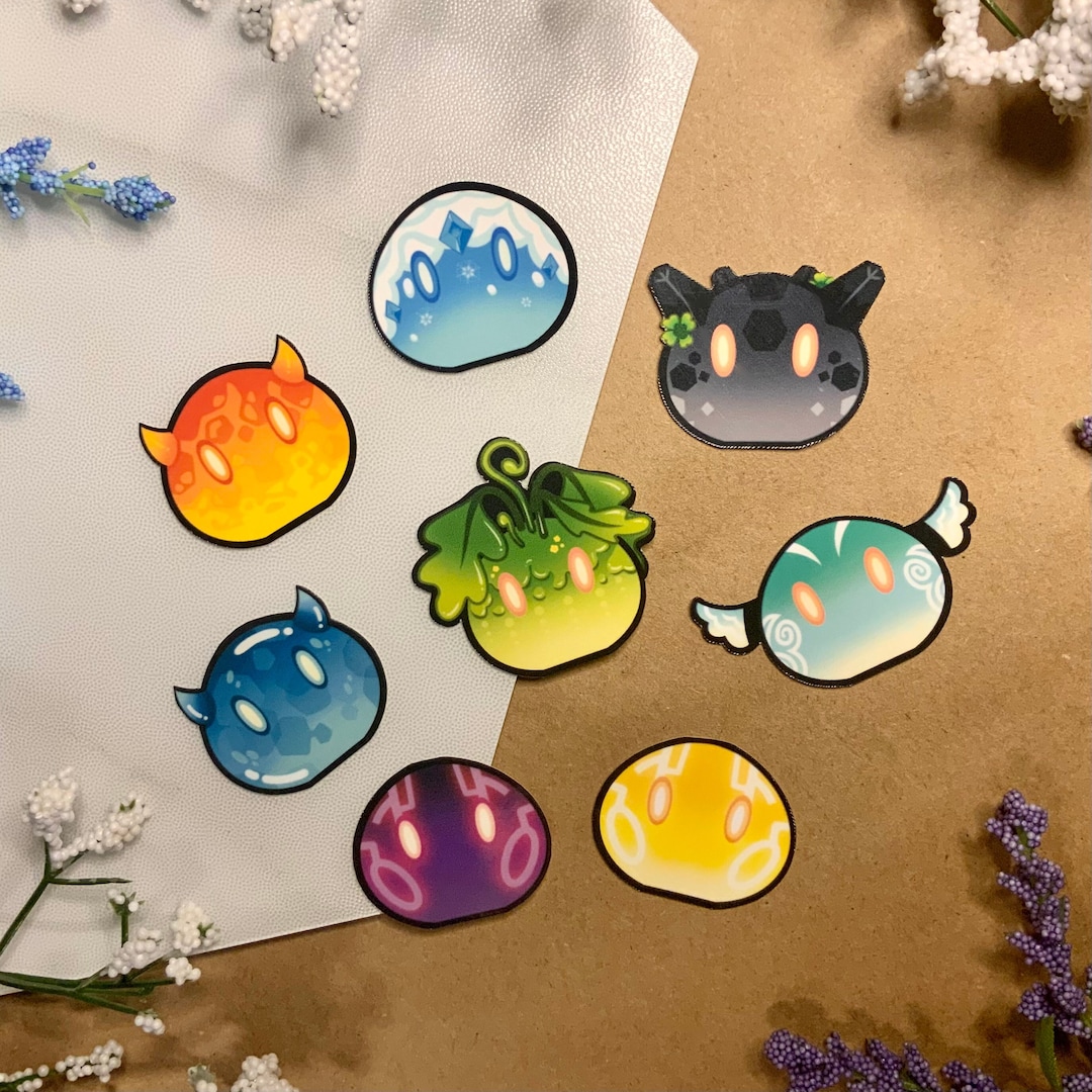 Genshin Impact MINI Slime Stickers - Etsy