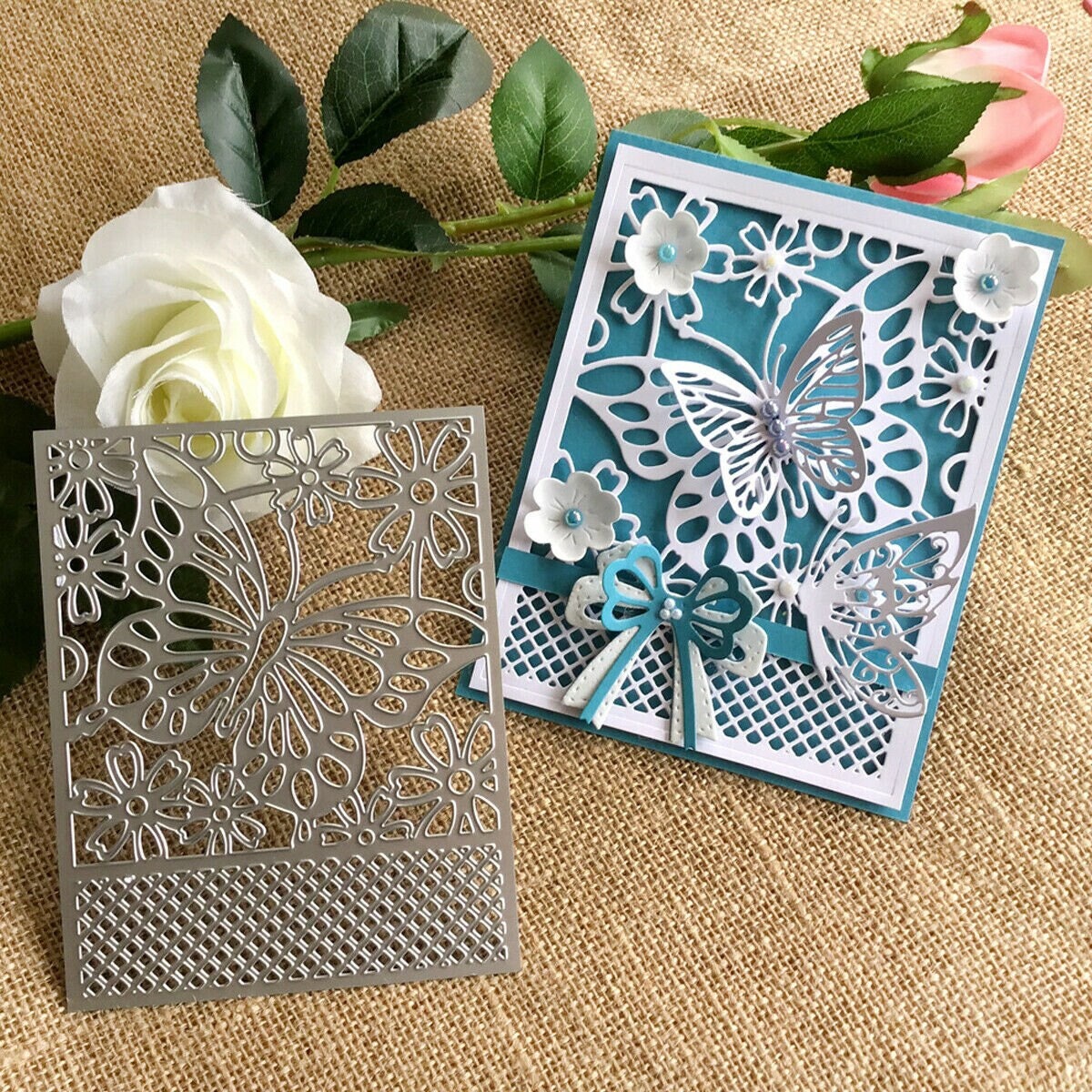 Butterfly Frame Metal Cutting Dies DIY Scrapbooking Album Card Making ...