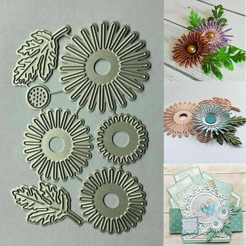 Plants Flowers Die Cut Stencils Gift Box Decoration Small Lace Metal Cutting Die 