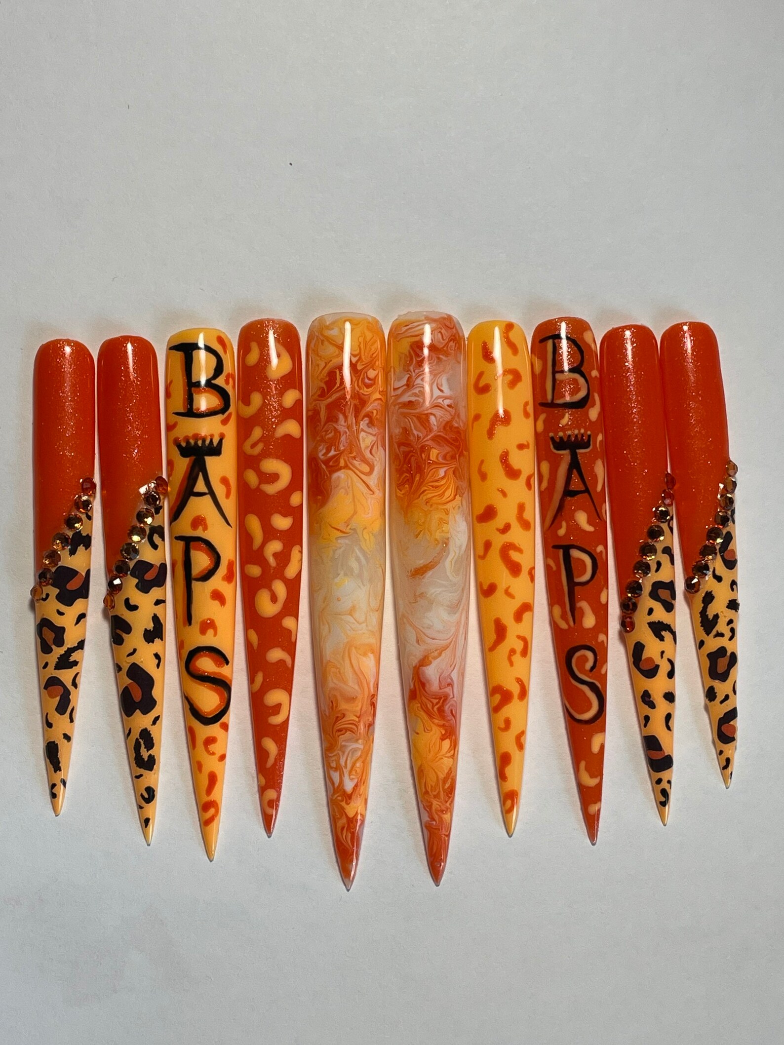 Customized-EXTENDO press on nails extra extra long nails | Etsy