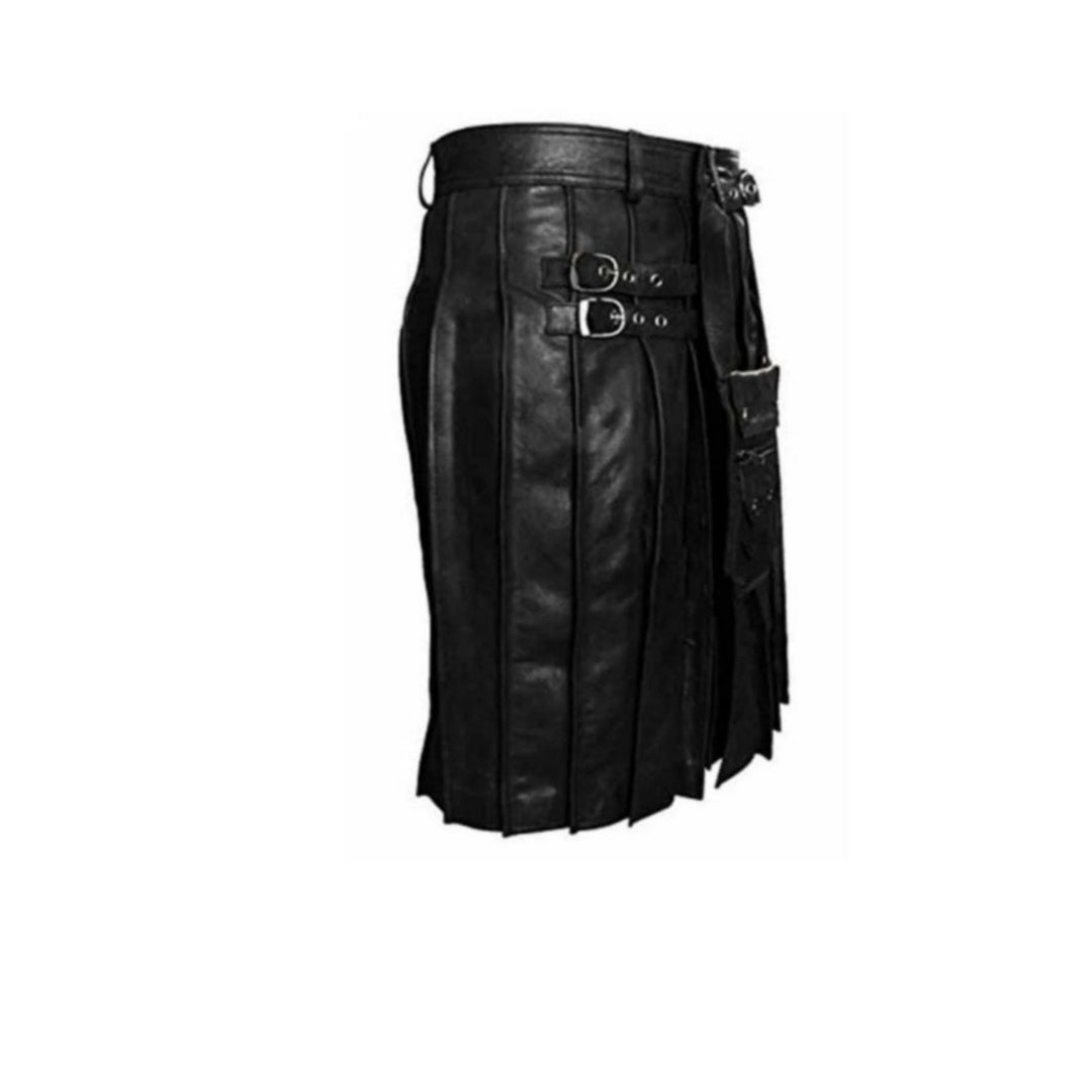 Men Kilt Leather Kilt Men Leather Kilt Gladiator Style Etsy