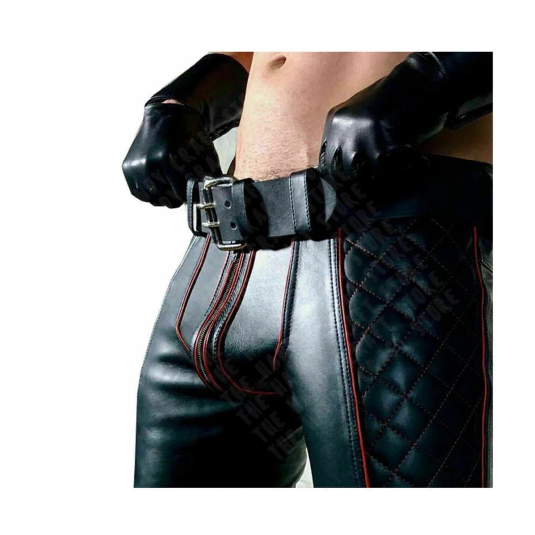 Men's Leather Pants Leather Motorcycle Pants Genuine Autumn And Winter