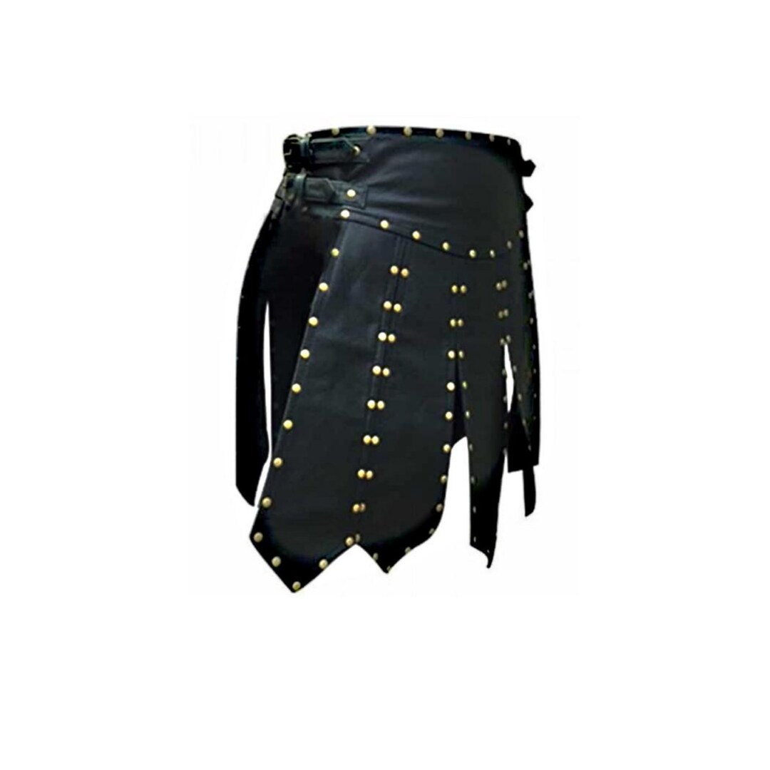 Men Kilt Leather Kilt Men Leather Kilt Gladiator Style Etsy