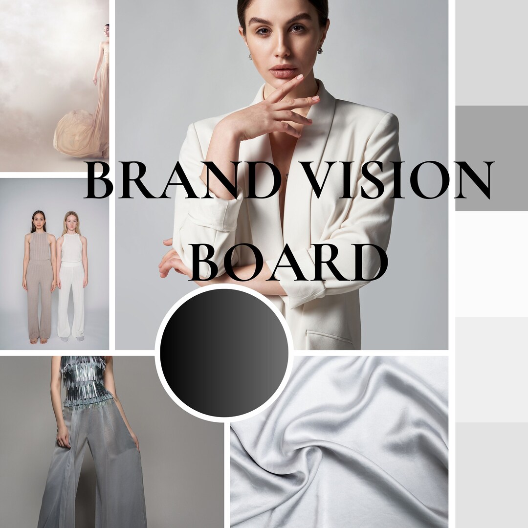 Brand Vision Board Brand Visual Identity Vision Board Template Etsy