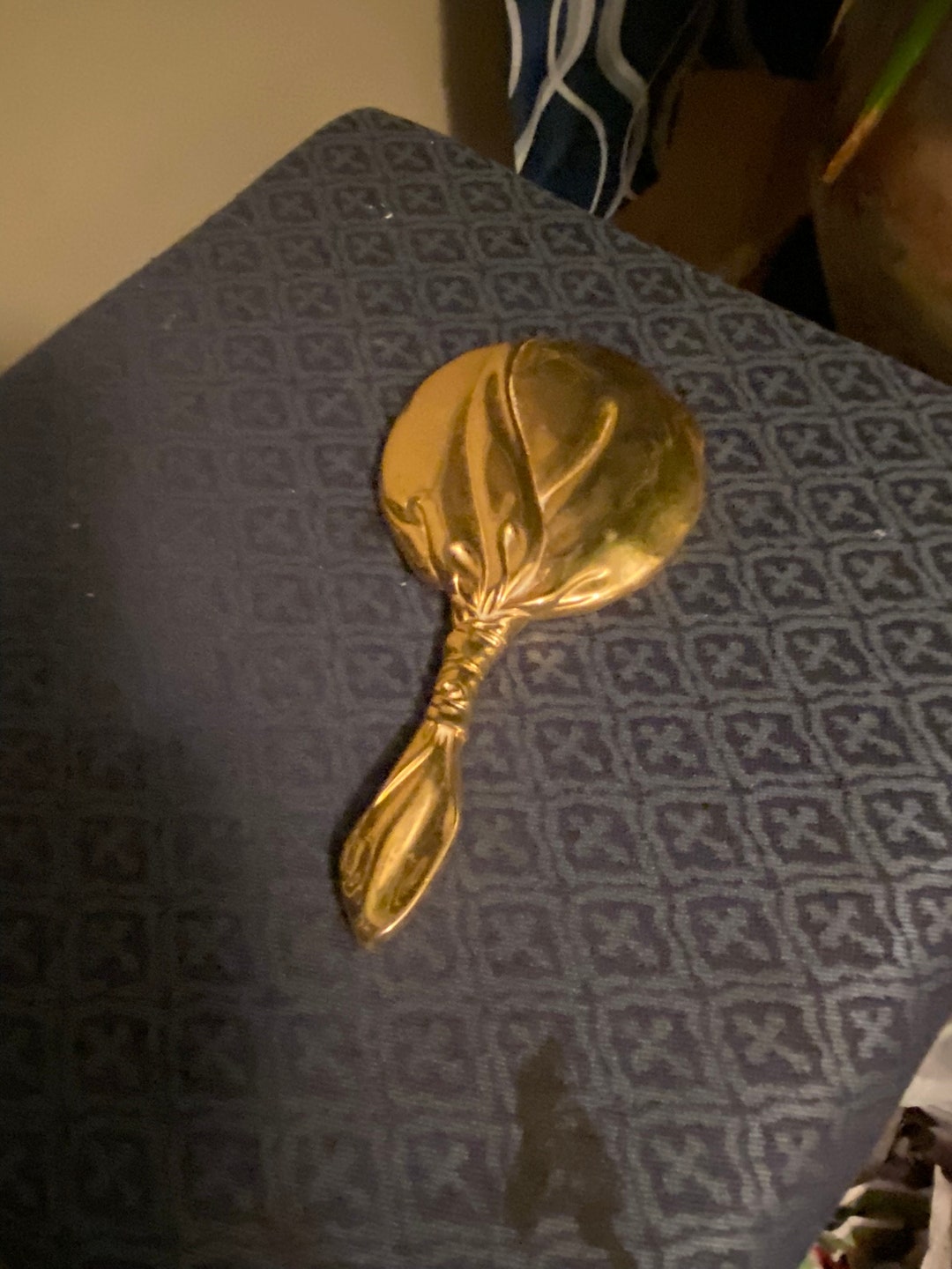 Vintage Eavy Godinger Gold Plated Vanity Mirror Etsy