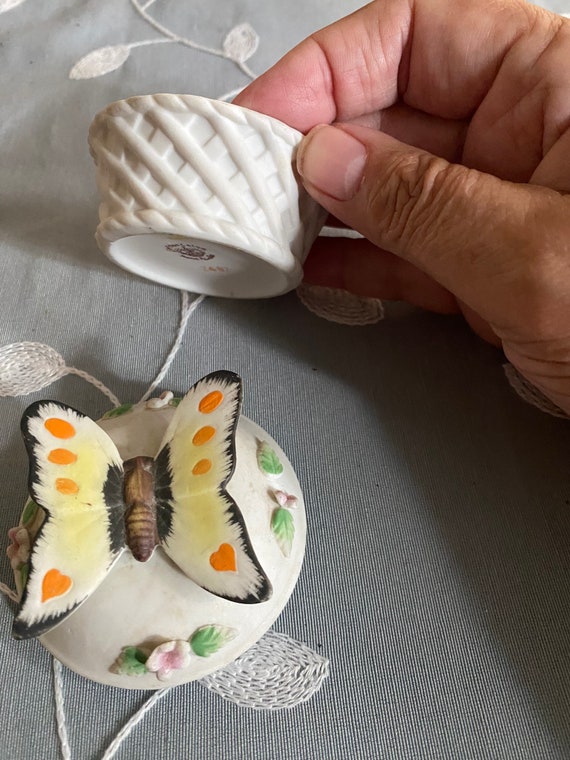 Fenton Porcelain Butterfly trinket box - image 2