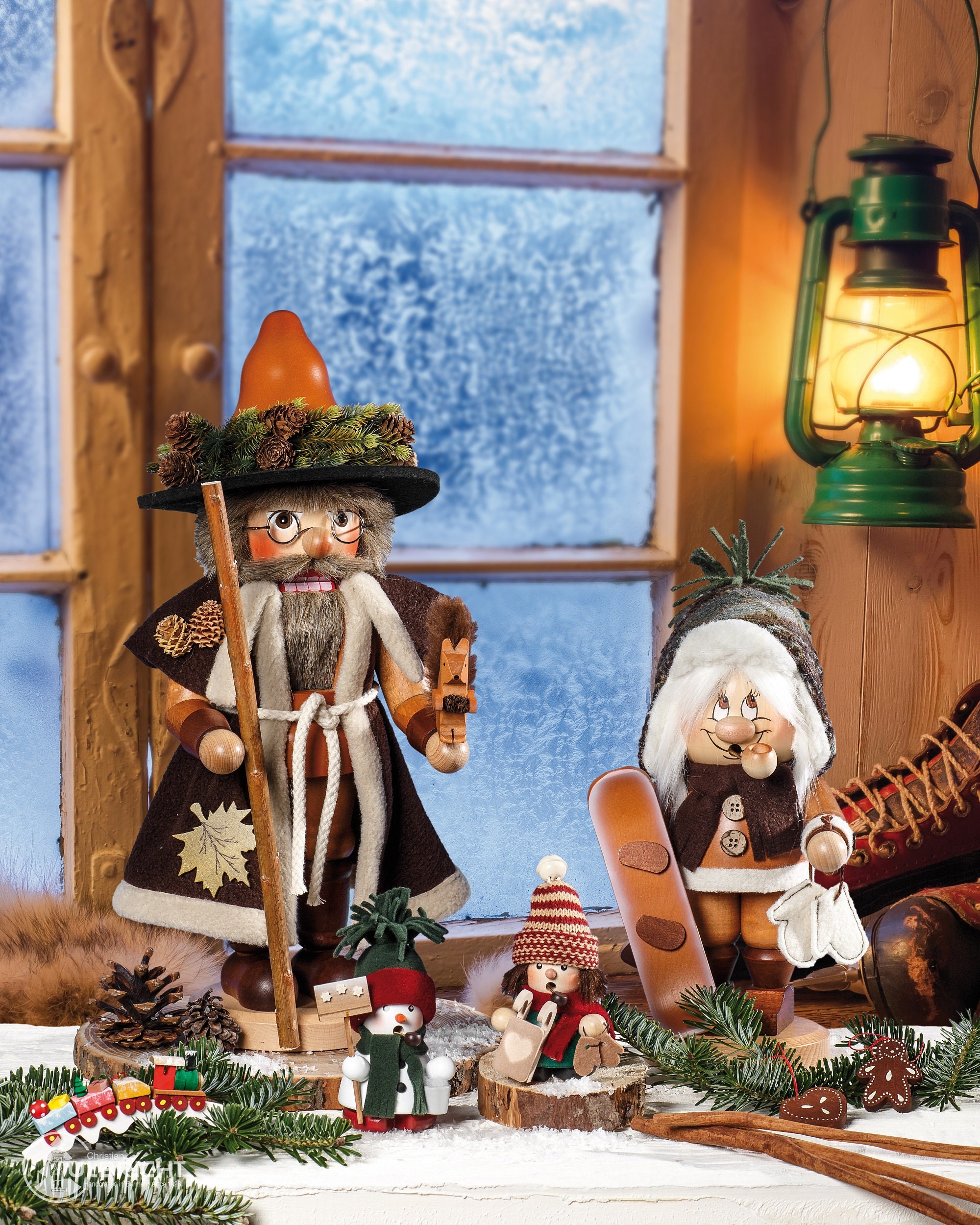 Incense Smoker Dwarf With Lantern Original German Incense Etsy