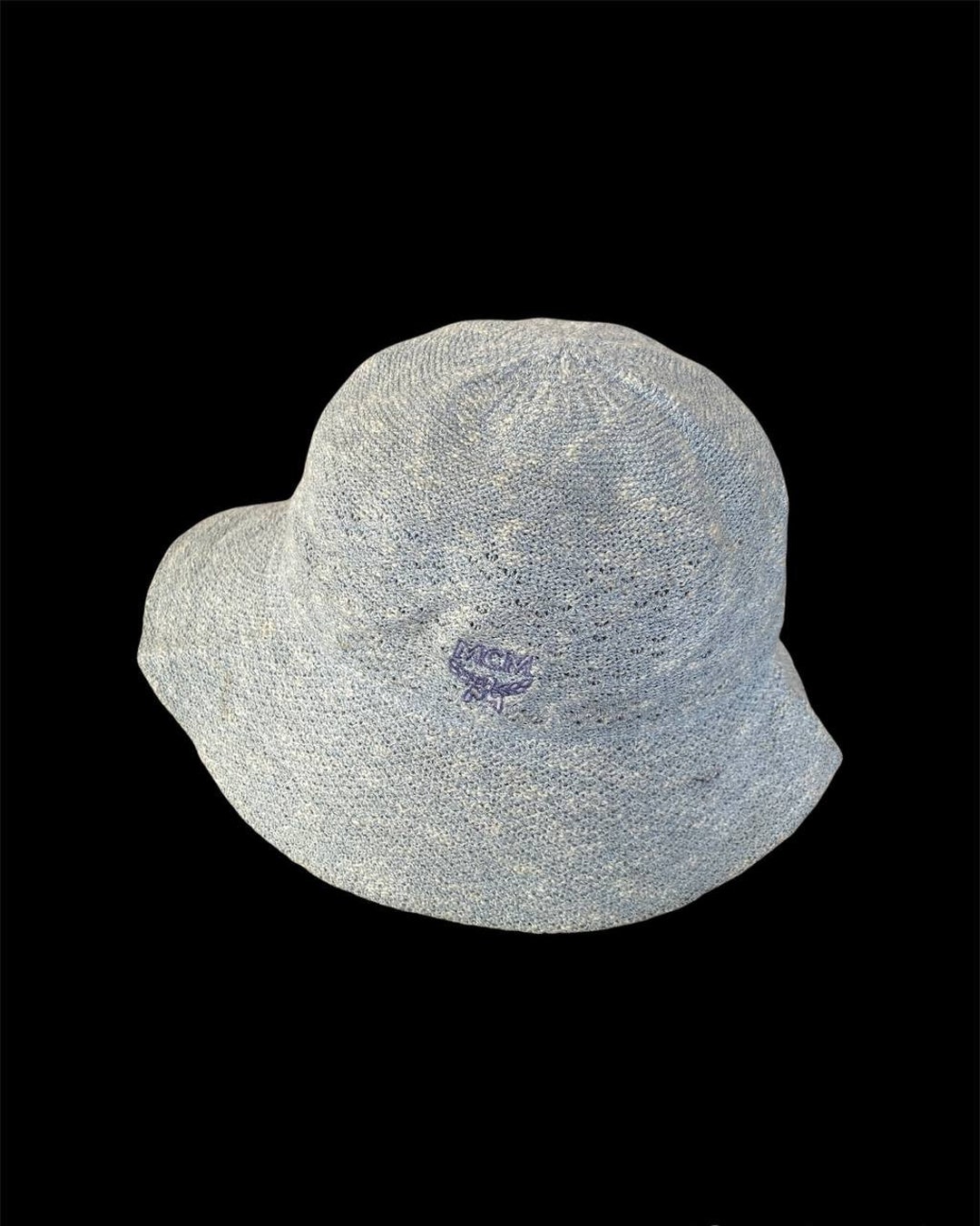 MCM, Accessories, Mcm Bucket Hat In Monogram Denim Blue