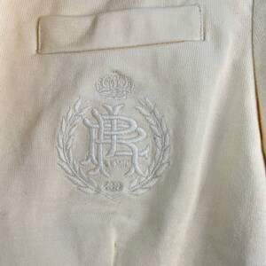 Vintage Polo Ralph Lauren Mujer Blazer Chaqueta Blanco Crema Tamaño S imagen 8