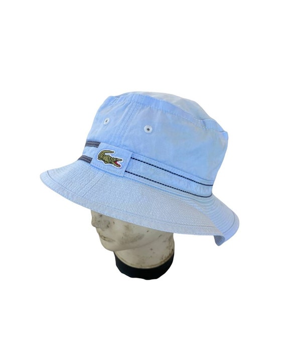 Vintage LACOSTE Bucket Hat Baby Blue 