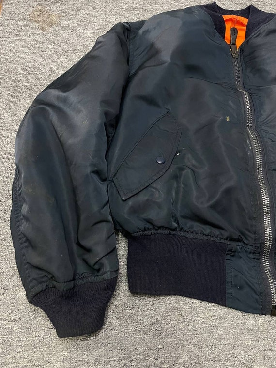 Vintage 90s Alpha Industries USAF MA-1 Air Force Jacket Reversible 