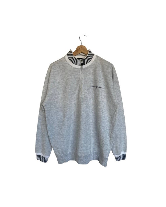 Vintage Hiromichi Nakano Sweatshirt Half Zip Crew… - image 1