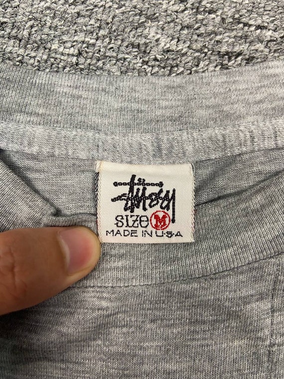 Vintage 90s Stussy Tshirt Made in Usa Stussy Tee Paper Thin Shirt