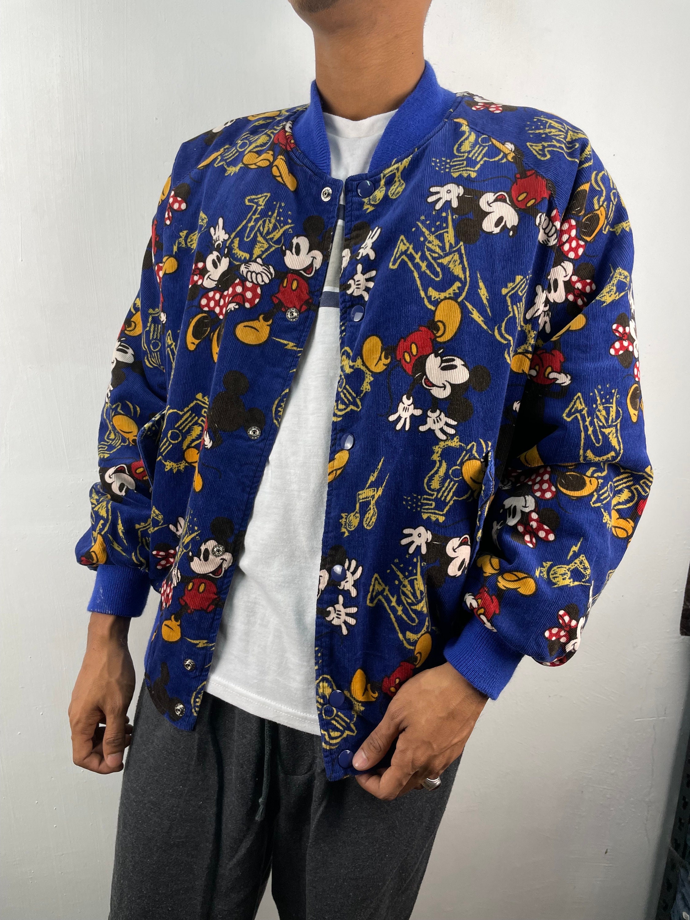 Vintage Mickey Mouse Bomber Jacket Corduroy Mickey Mouse Vintage Mickey Mouse Bomber Jacket Corduroy Mickey Mouse