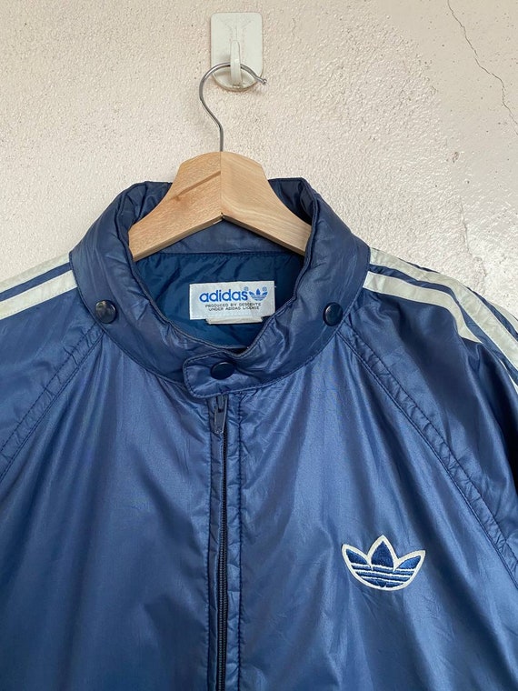 Vintage 80s Adidas Descente Windbreaker Light Jacket Adidas Hoodie