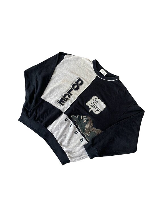 Vintage 90s Japanese Brand Cartoon Dolce Club Embroidery Crewneck 