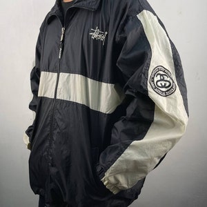 Vintage 90s Stussy Sport Windbreaker Jacket Full Zip USA Vintage 90s Stussy Sport Windbreaker Jacket Full Zip USA