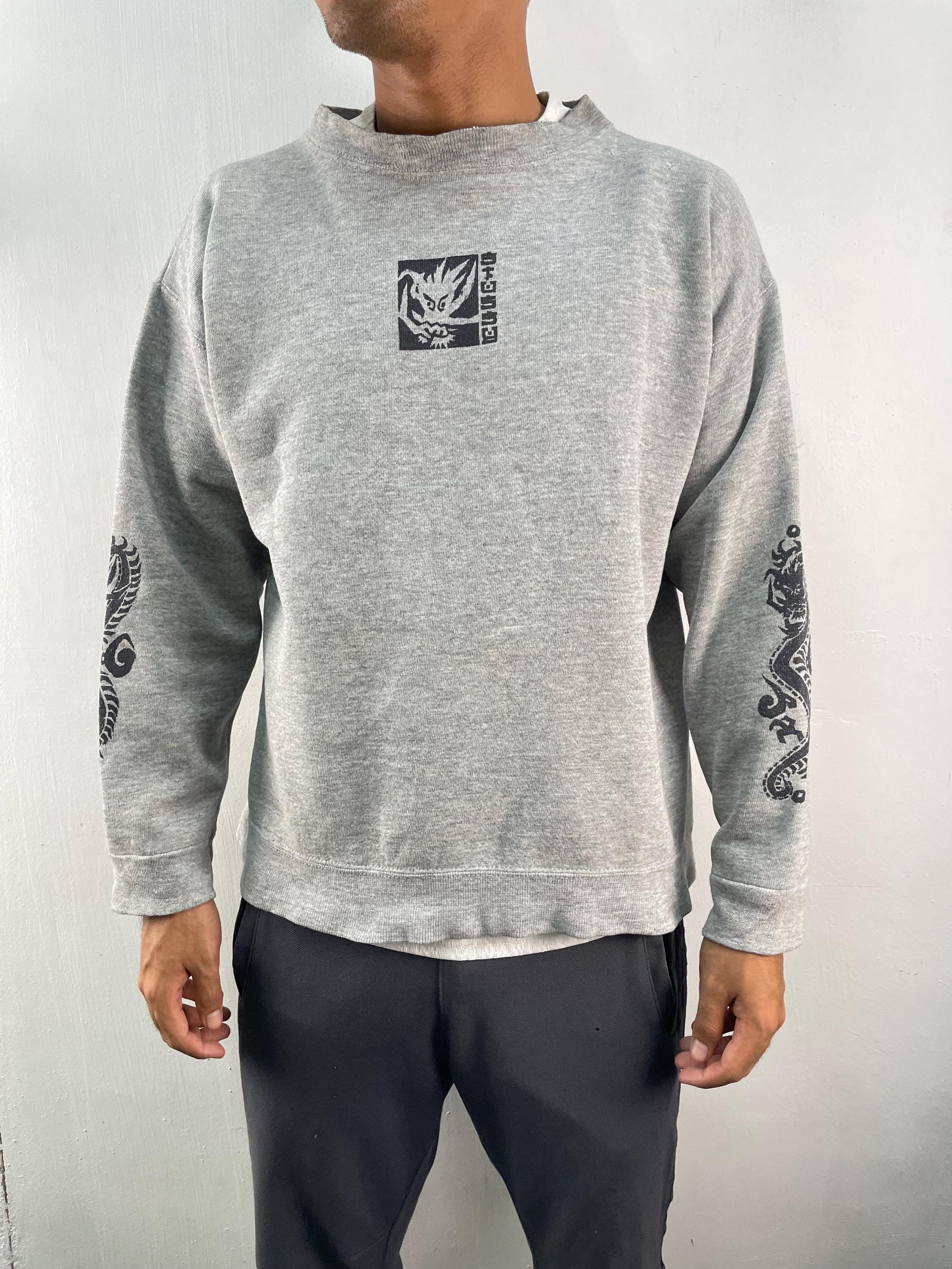 Vintage 90s Stussy Dragon Boxy Baggy Sweatshirt Crewneck Vintage 90s Stussy Dragon Boxy Baggy Sweatshirt Crewneck