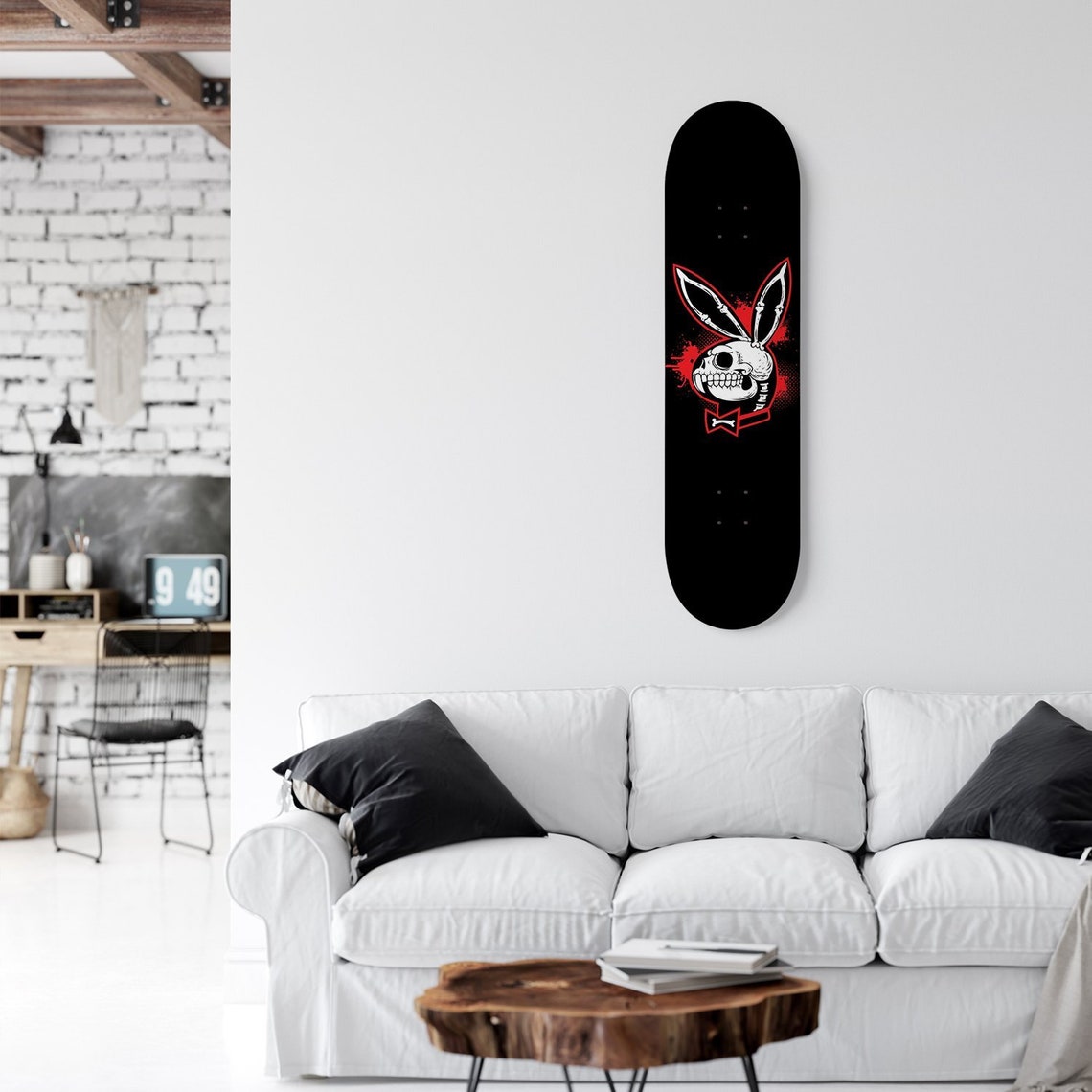 Playboy till death Skateboard Wall Art skate deck Home | Etsy