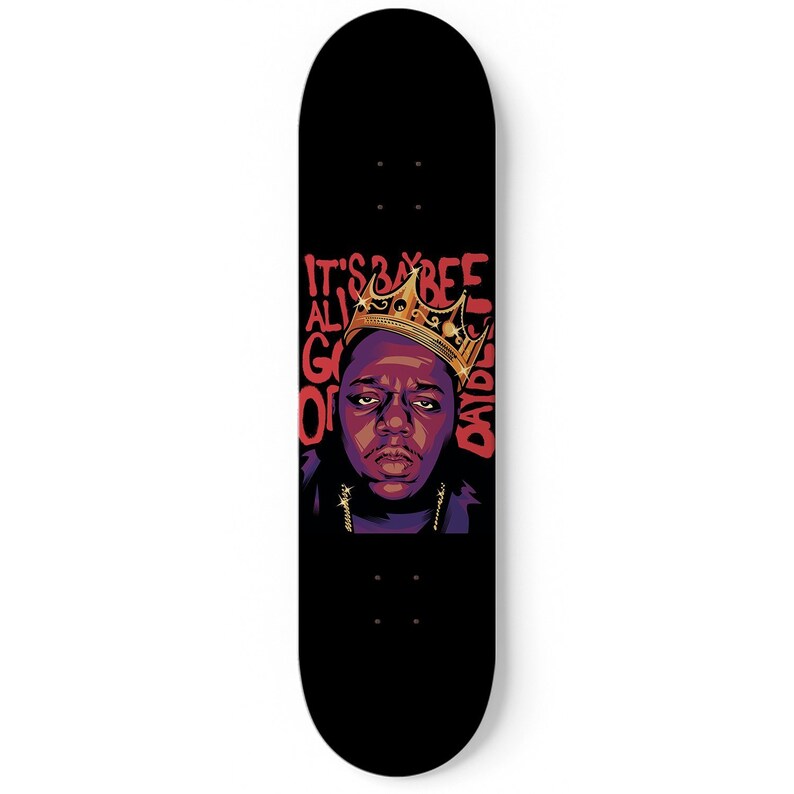 The Notorious B.I.G Skateboard Wall Art Skate Deck Rapper Etsy