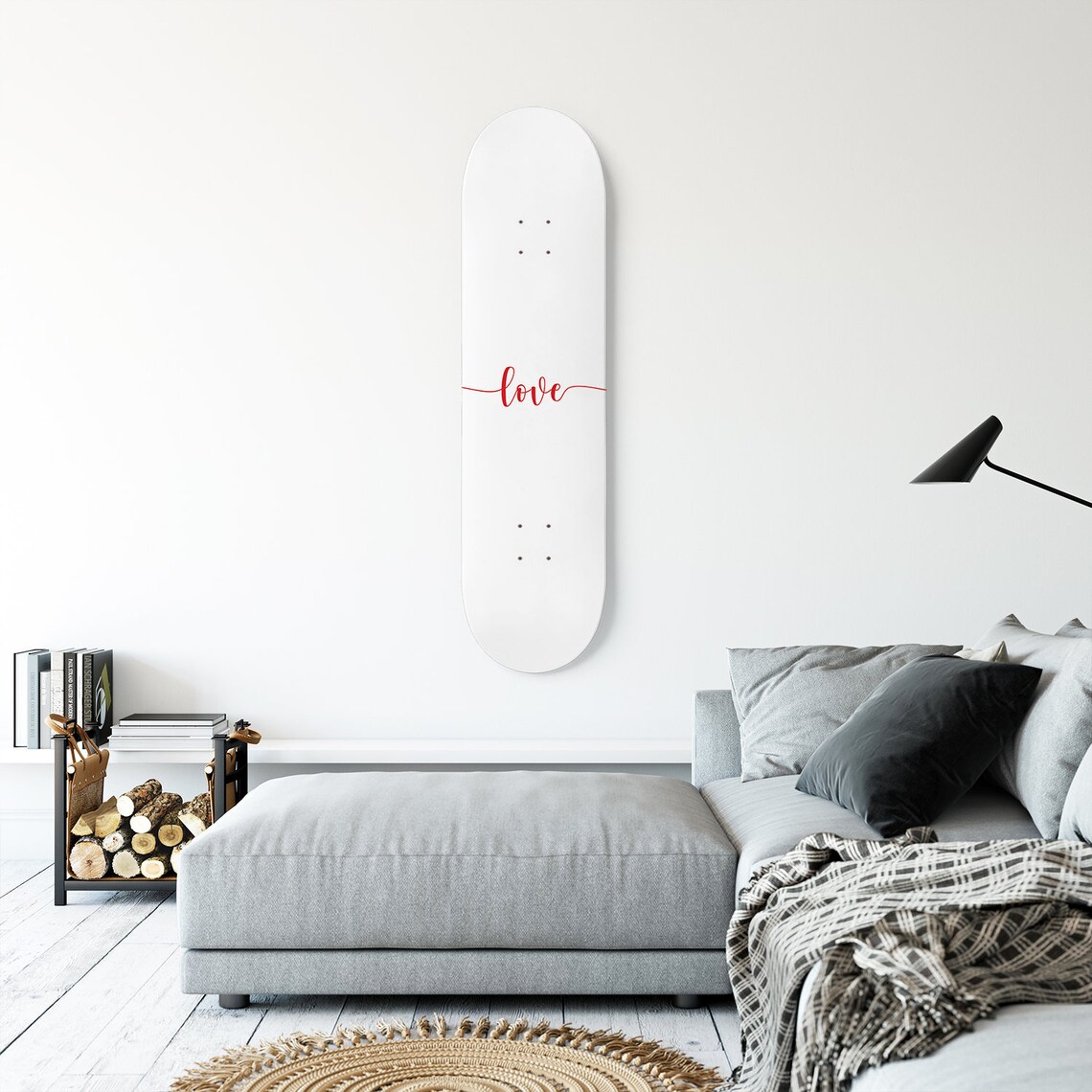 Love Skateboard Wall Art Skate Deck Home Decor Wall Etsy
