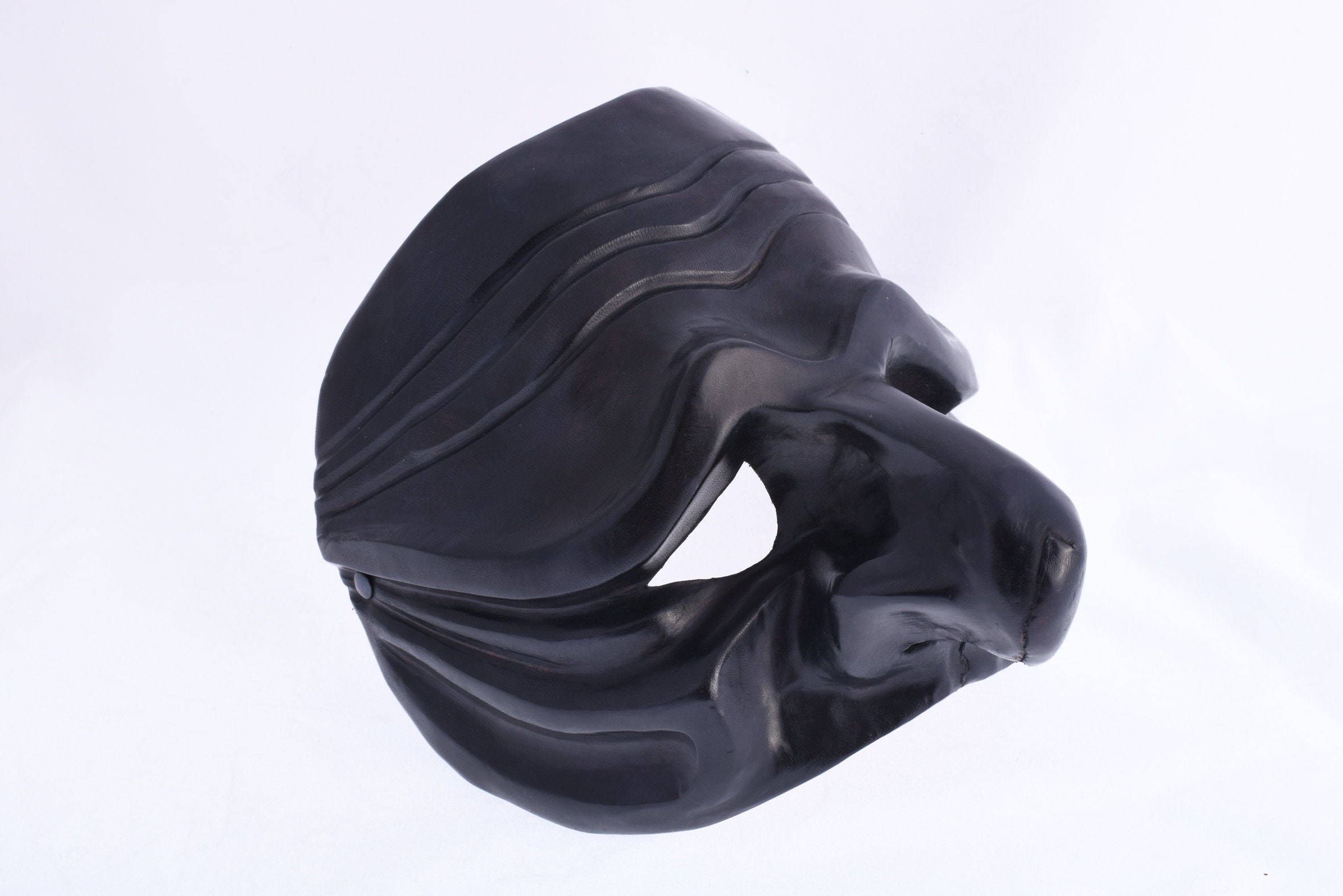 Pulcinella - Traditional handmade leather mask for commedia dell'arte
