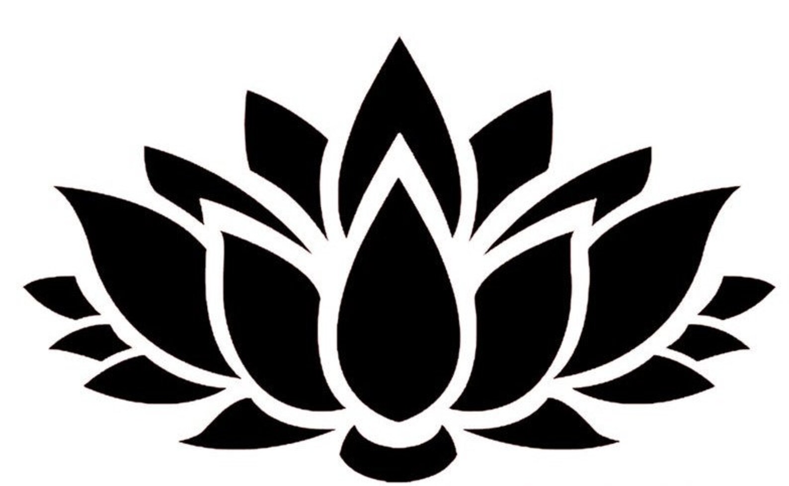 Lotus Flower Decal Yoga Car Decal Laptop Etsy