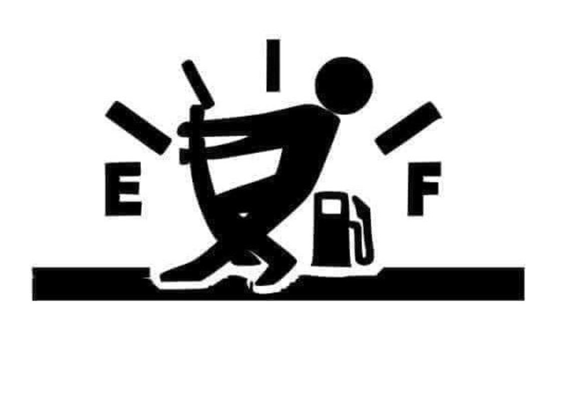 Gas Gauge Decal Male Man Car Decal Funny Decal Fuel Etsy