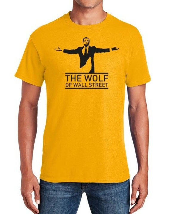 T-shirt Homme Motif Wall Street Wolf Movie - 100% Coton, Coupe Classique - Style Décontracté, Imprimé Film Scorsese