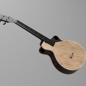 Custom Ukulele to handcraft or cnc. Includes all STL, DXF, IGES and Fusion 360 files.