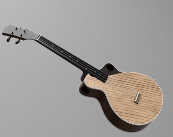 Custom Ukulele to handcraft or cnc. Includes all STL, DXF, IGES and Fusion 360 files.