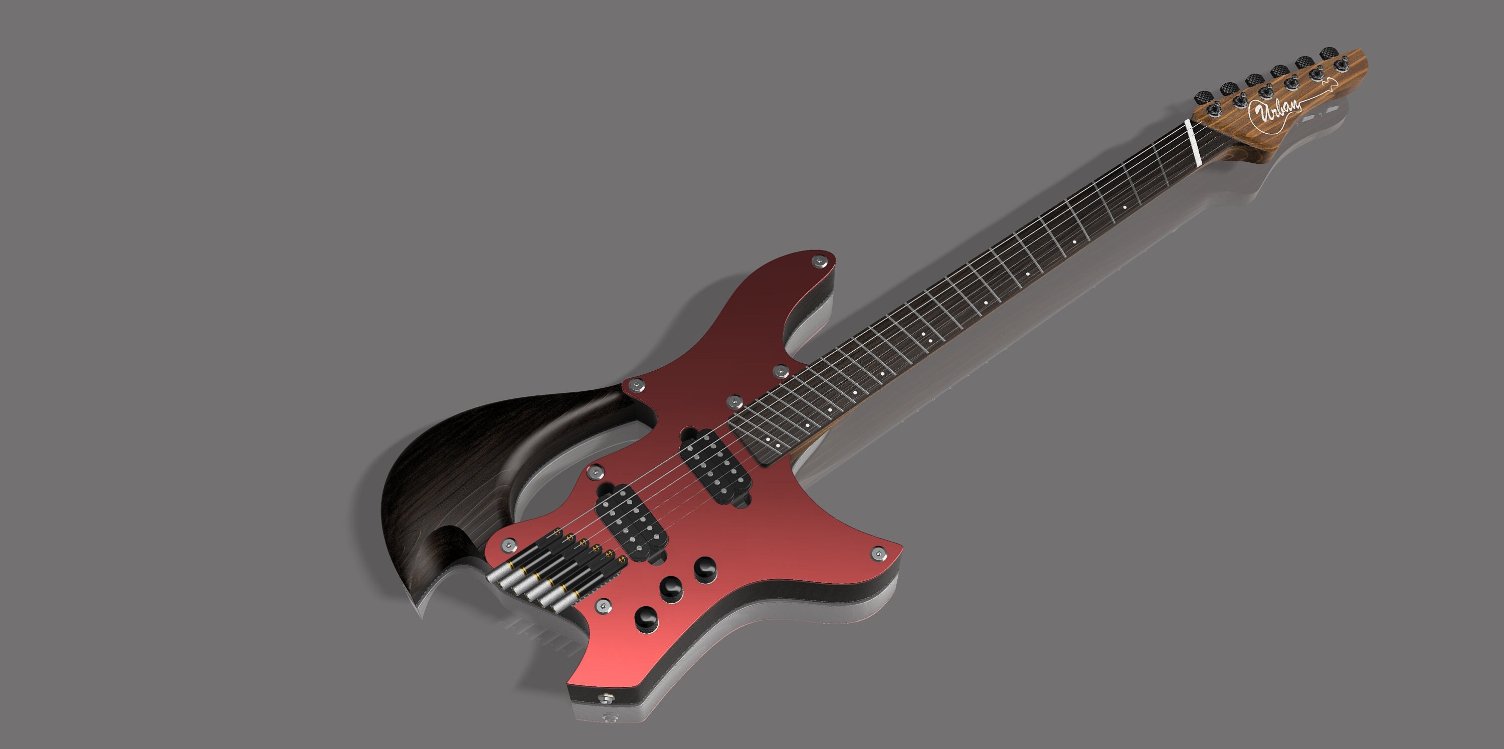 Building a 7-String Headless Guitar - Blue Reign by Dark Art