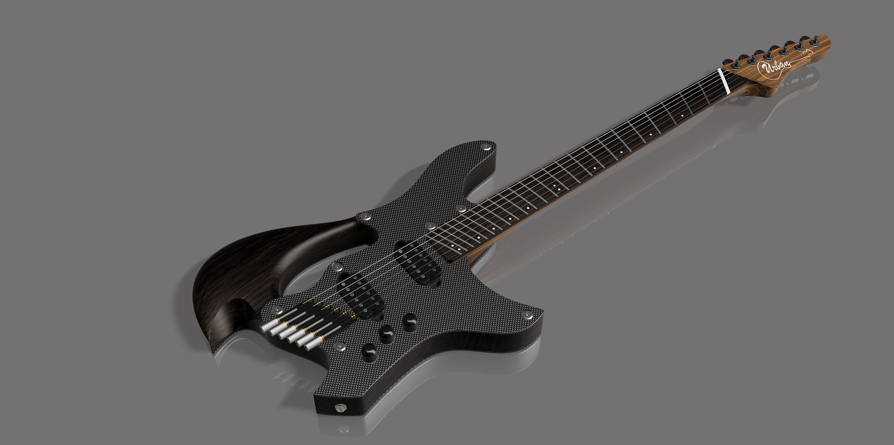Custom Guitar Design for CNC Router Machine or to Hand Craft