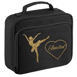 Personalised Gymnast Glitter PrInted Lunch Cool Bag Insulated BPA-School Lunch 3