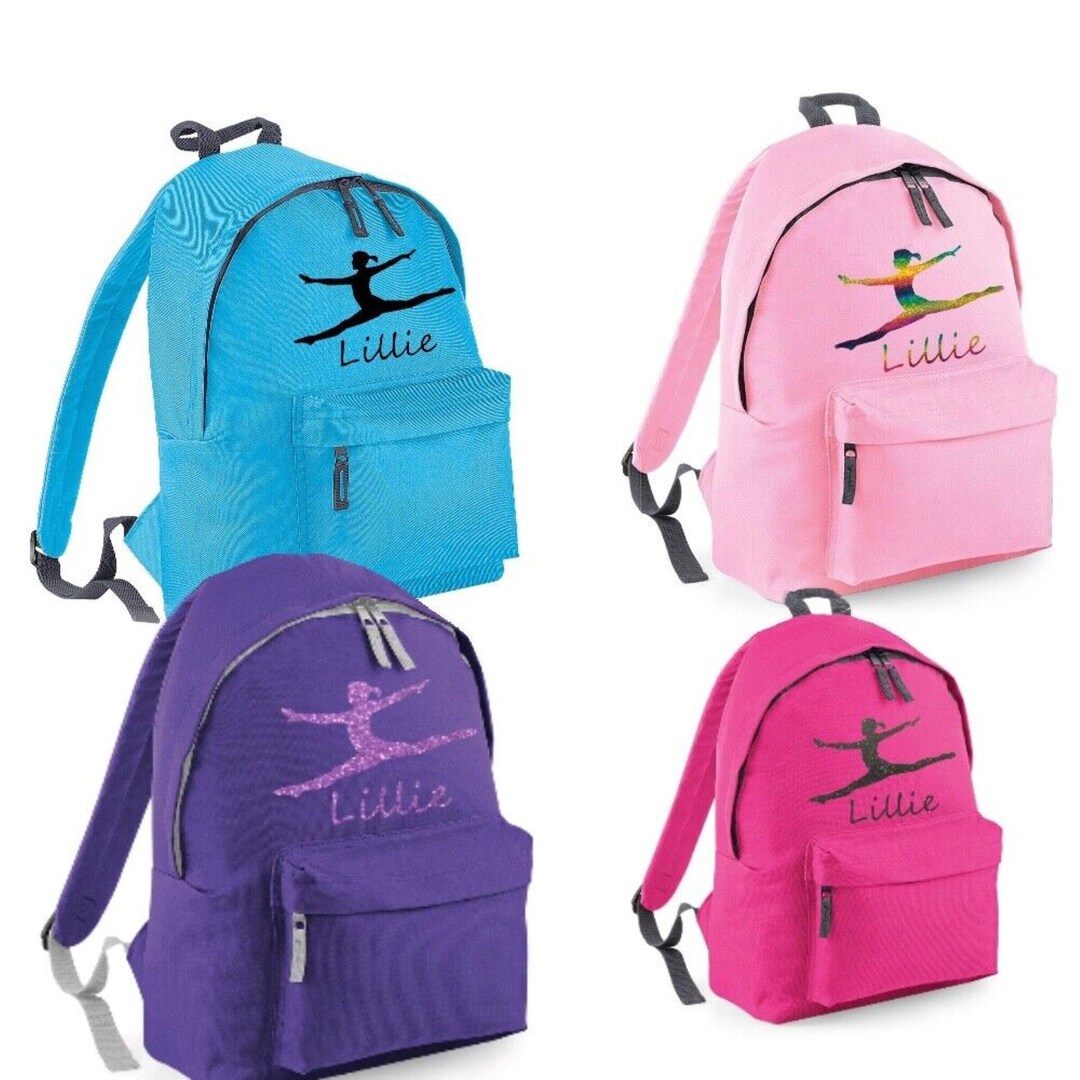 Personalised GYMNASTIC Splits Printed Rucksack/backpack Back to School