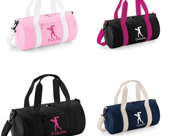 Girls Personalised Boxing Barrel Bag Kids Sport GYM HOLDALL - GIFT