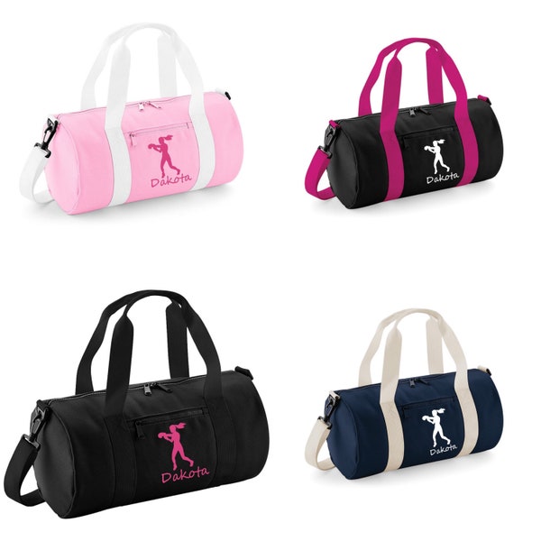 Girls Personalised Boxing Barrel Bag Kids Sport GYM HOLDALL - GIFT