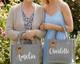 Teachers End of Term Westford Mill Jute Mini Personalised Gift Bag/Lunch/Work