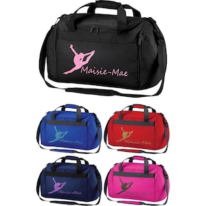 Gymnastic Splits Glitter bedruckte personalisierte MINI HOLDALL Reisetasche - NEU