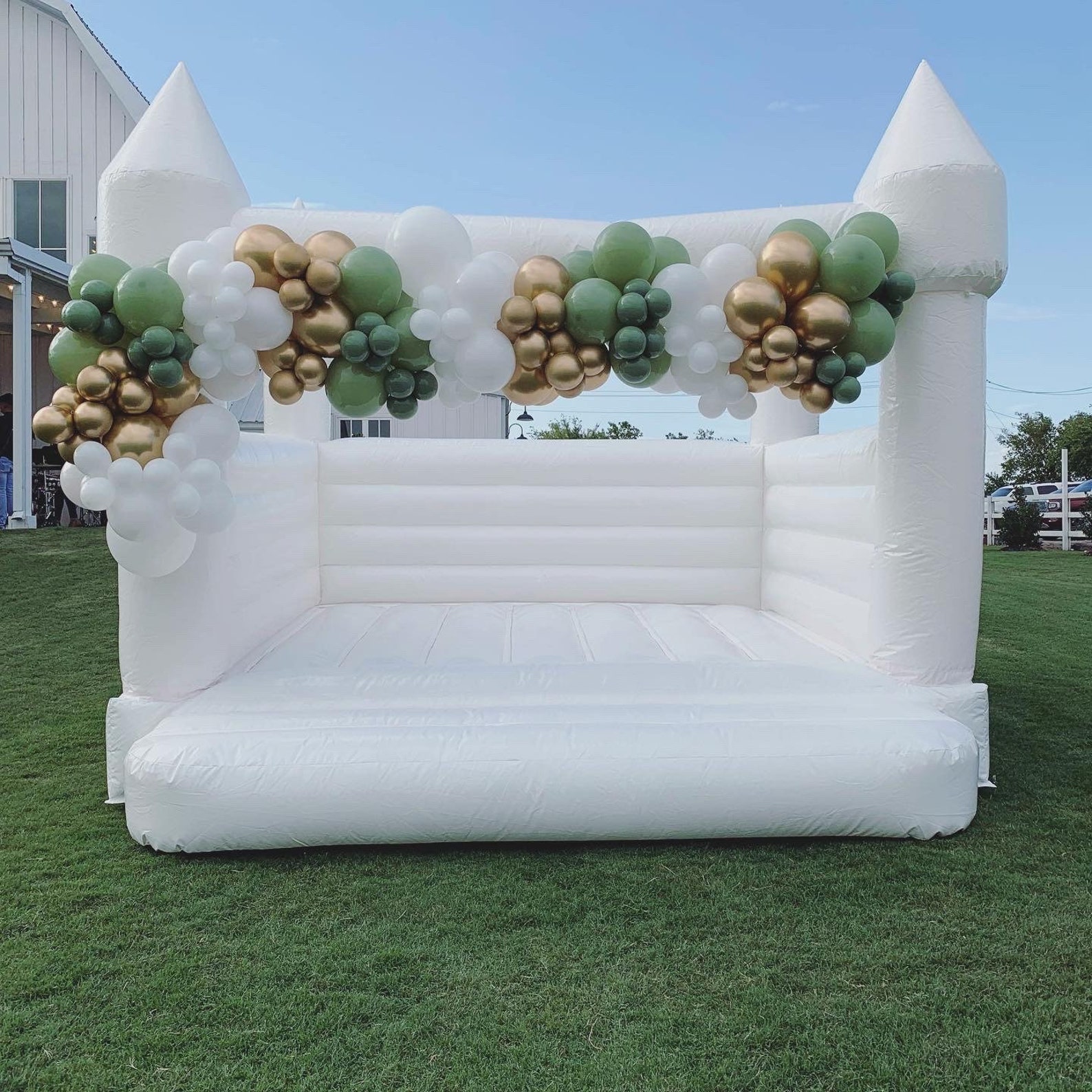 Dfw Rental White Wedding Bounce Castle Etsy