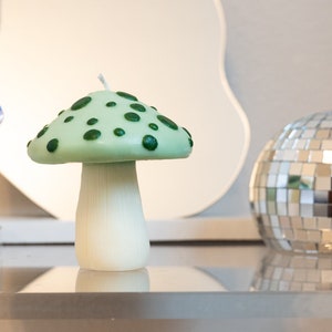 Mushroom Candle - Green