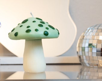 Mushroom Candle - Green