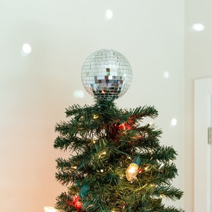 Disco Ball Christmas Tree Topper zdjęcie 1