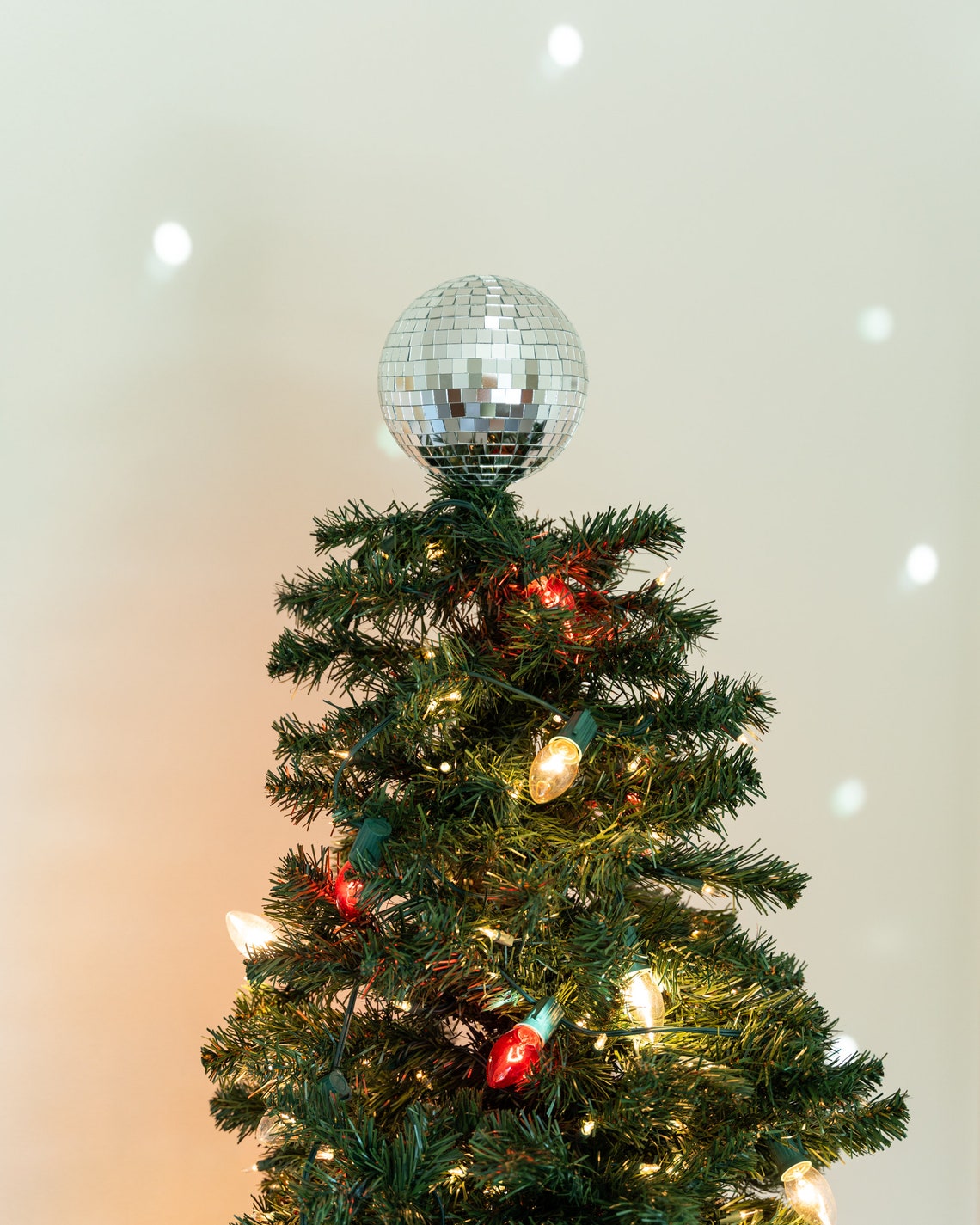 Disco Ball Christmas Tree Topper Etsy