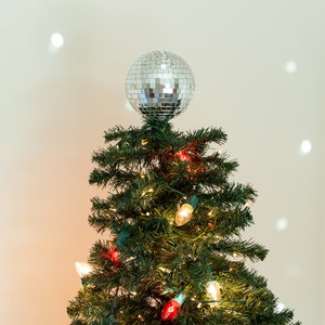 Disco Ball Christmas Tree Topper zdjęcie 3