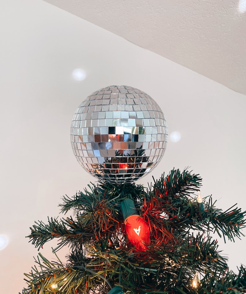 Disco Ball Christmas Tree Topper zdjęcie 5