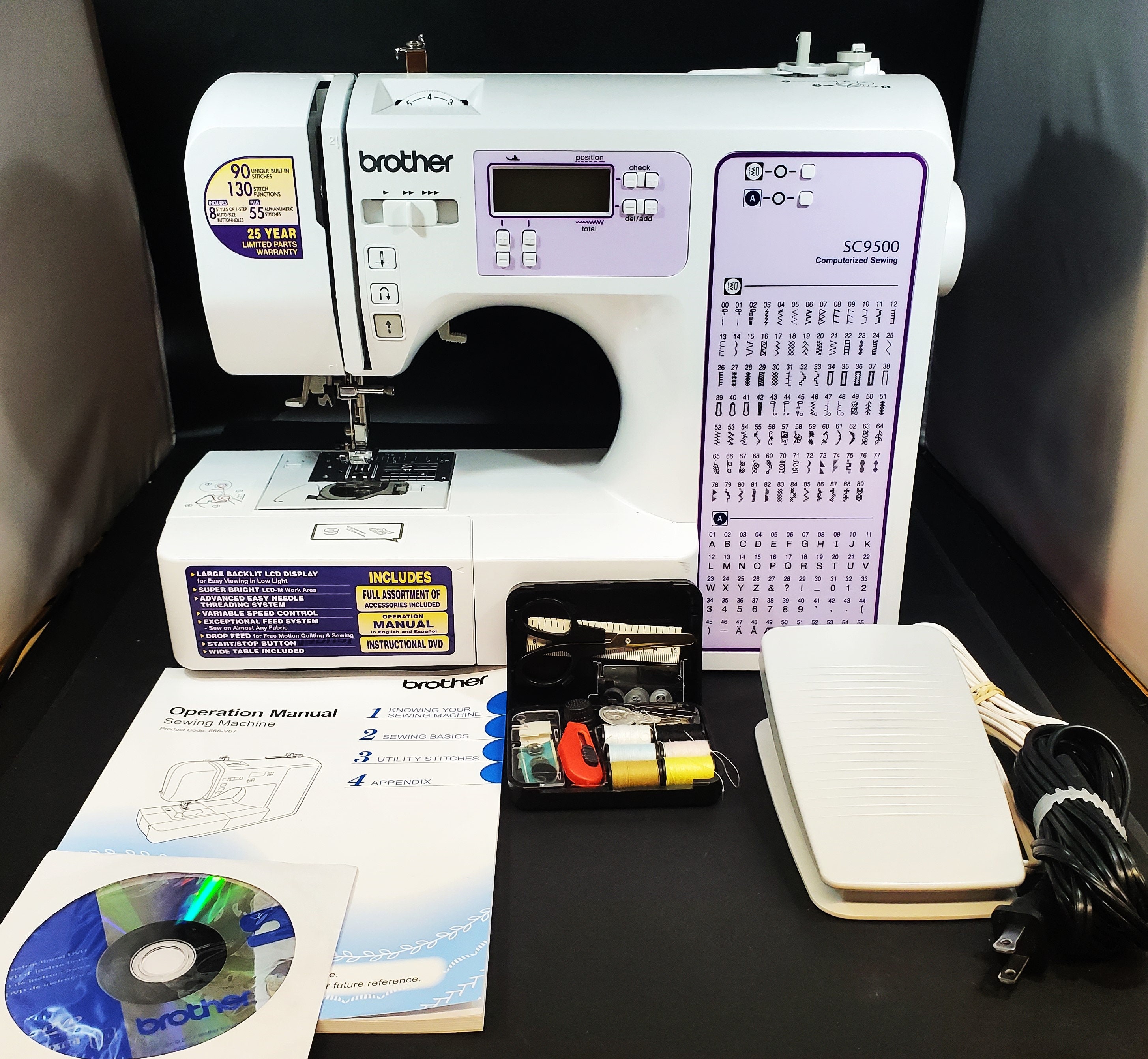 Brother SC9500 Computerized Sewing & Quilting Machine Pedal Etsy