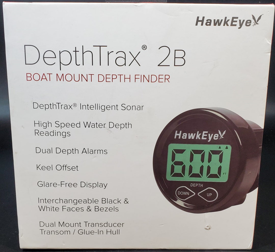 New Hawkeye Depthtrax DT2BTM Boat Mount Depth Finder Etsy