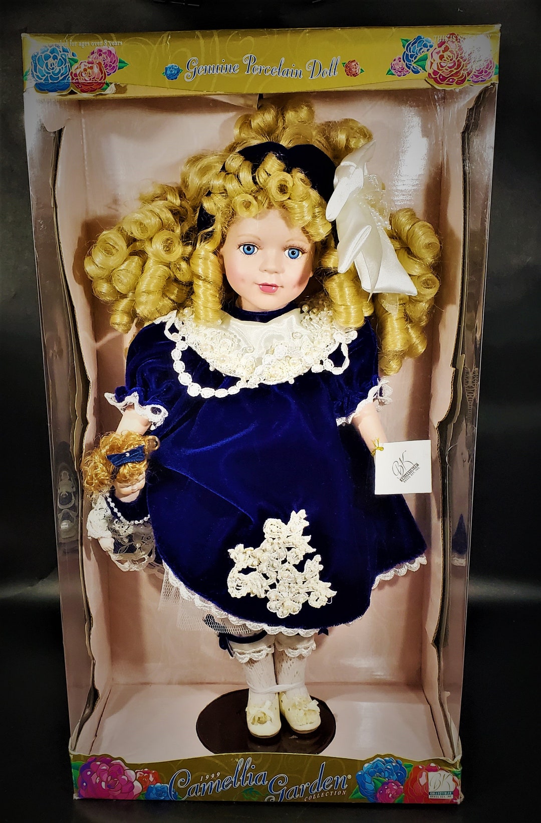 Brass Key Camellia Garden Collection Porcelain Girl Doll Etsy